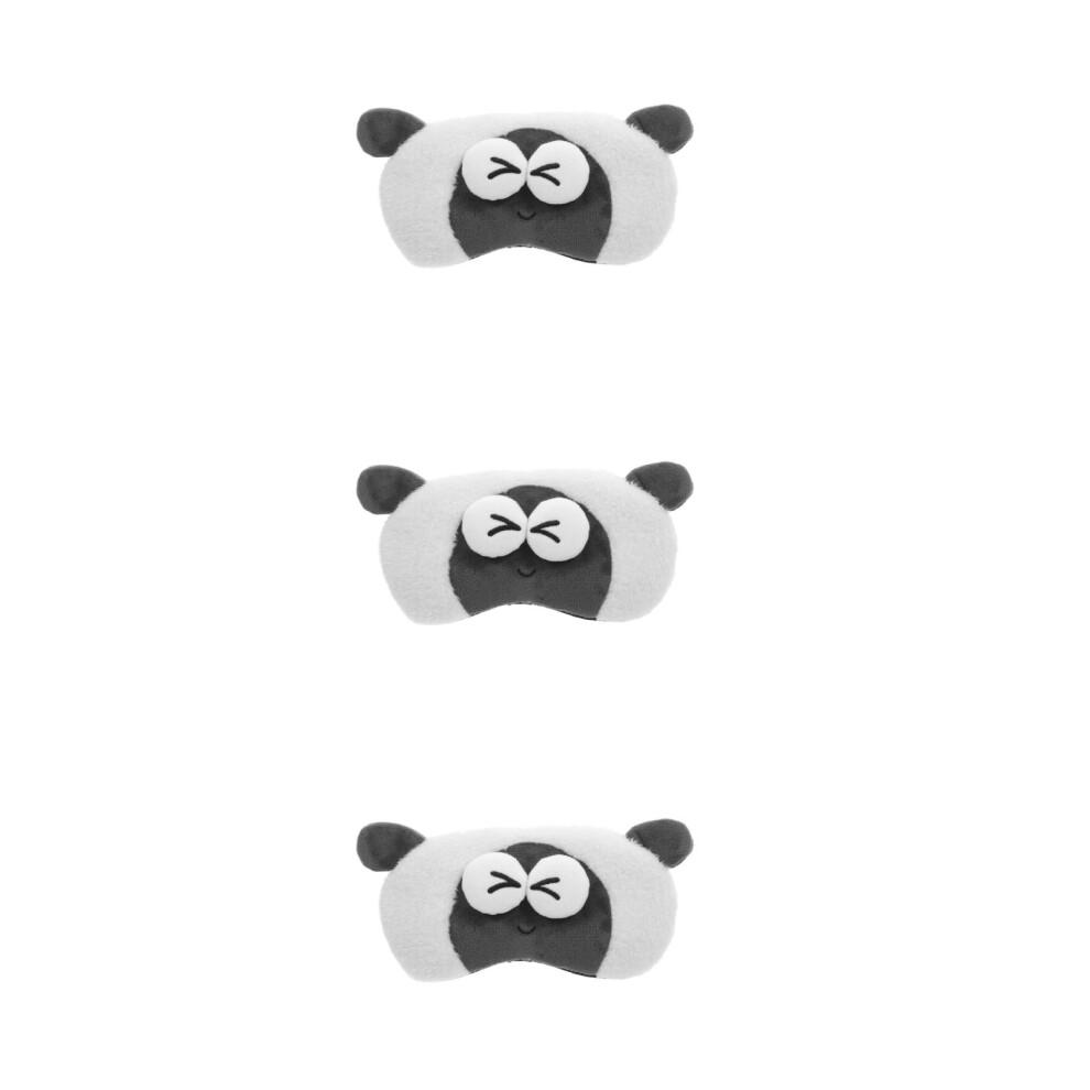 3Stk Verstellbare Schlafmaske Plüsch Für