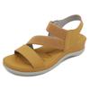 2026 Summer Shoes Women Sandals Soft Flat Holiday Fashion Brand Ladies Modern Sandals Black Yellow Plus Size 42