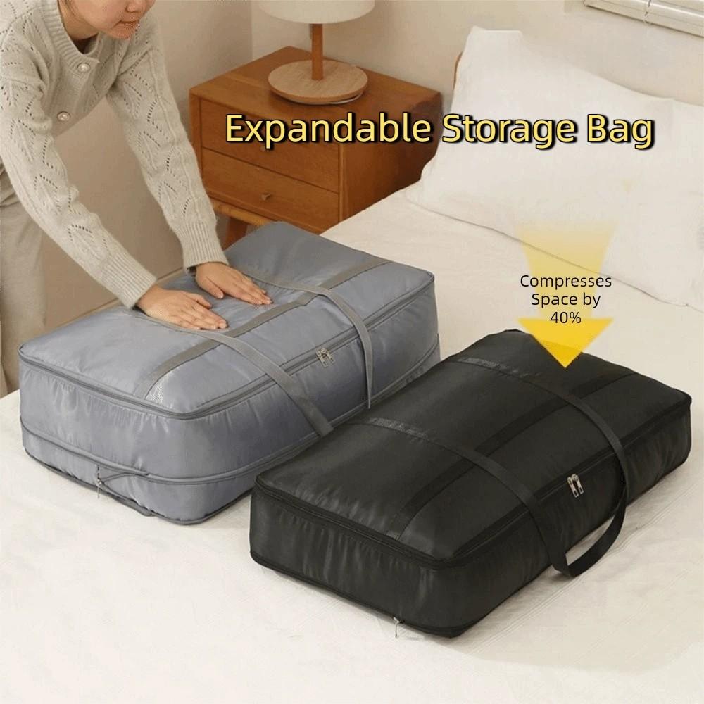 Large Capacity Expandable Storage Bag Folding Clothing Quilt Storage Bag  for Home