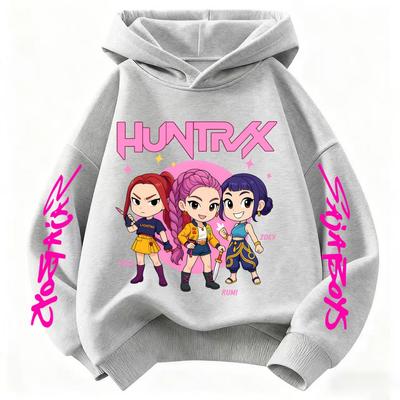 Kpop Demon Hunter Hoodies Kinderen Kawaii Rumi Mira Zoey Sweatshirt Meisjes Jongens Winter Pullover Lange Mouwen Kinderkleding