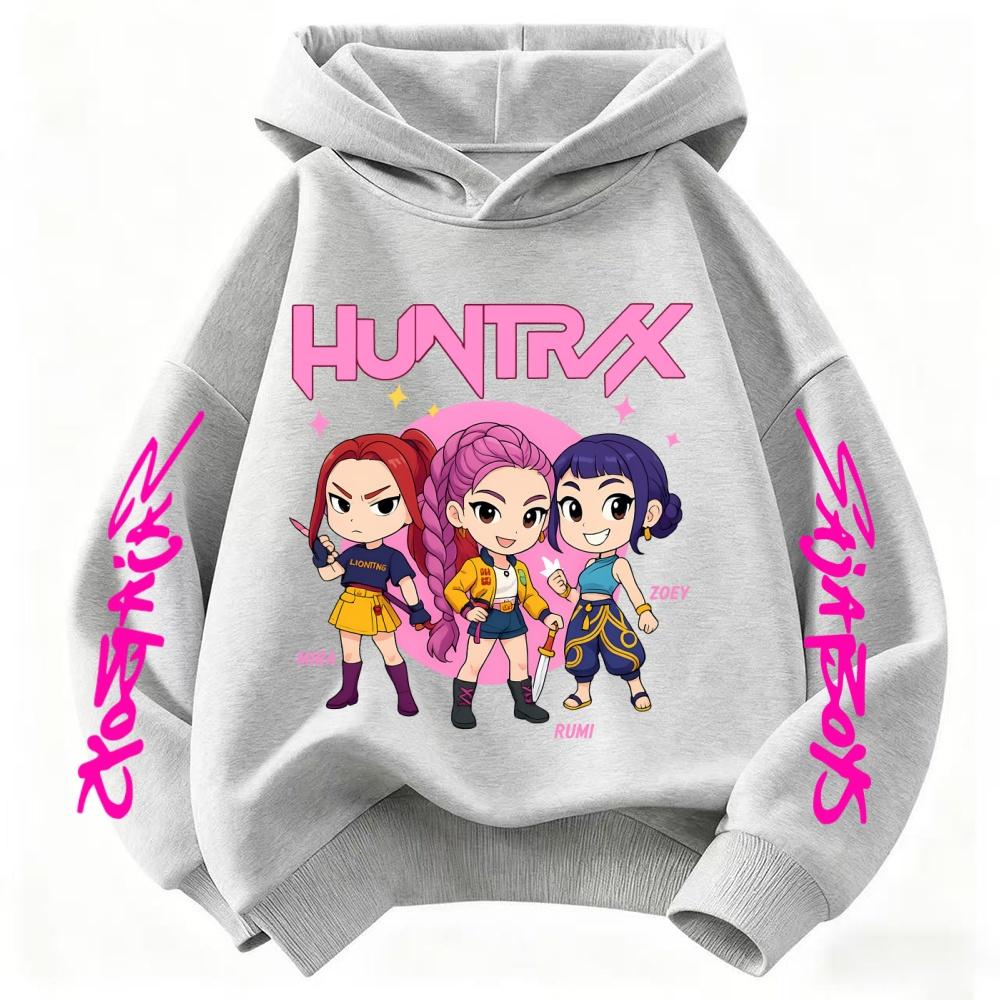 

Kpop Охотник на демонов Толстовки Детские Каваи Руми Мира Зои Толстовка Девочки Мальчики Зимний Пуловер Длинный Рукав Детская Одежда 110