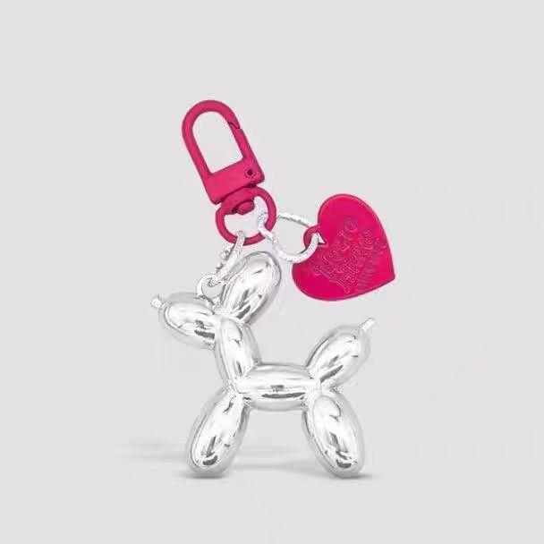 

Cute Cartoon Balloon Dog Bag Pendant Keyring Keychains 3D Jewelry Gift Decoration Accessories for Bag Car Key Chain