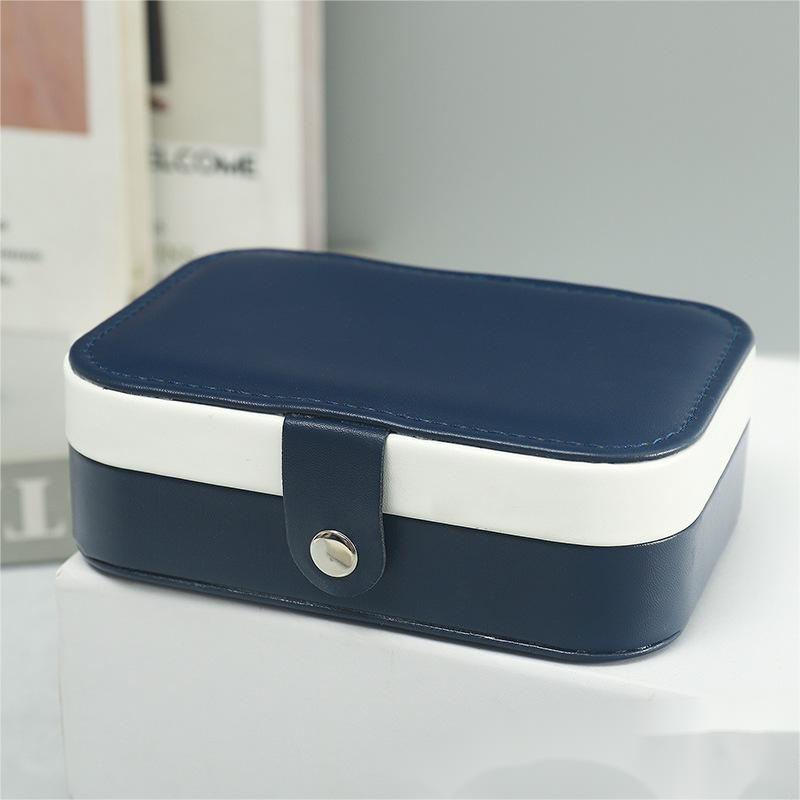 Double-Layer Jewelry Storage Box Portable Travel Jewelry Holder Organizer Storage Display Ring Necklace Stand For Jewelry