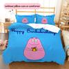 Set Copripiumino Trapuntato con Fantasia Barbapapa Decorazione per la Casa Regalo (1 * copripiumino + 2 * federe senza imbottitura)