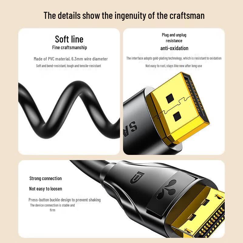 SanZhe 4K DisplayPort to DisplayPort Cable