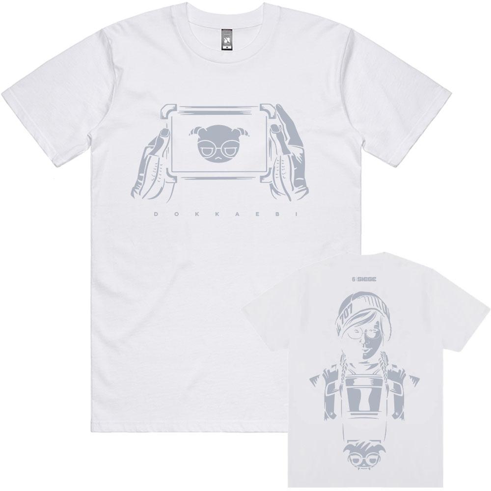 

Rainbow Six Siege Dokkaebi T-shirt Unisex Streetwear Short Sleeve Cotton Men/Women Tshirts Hot Game Graphic Printing Merch Tees XS белый