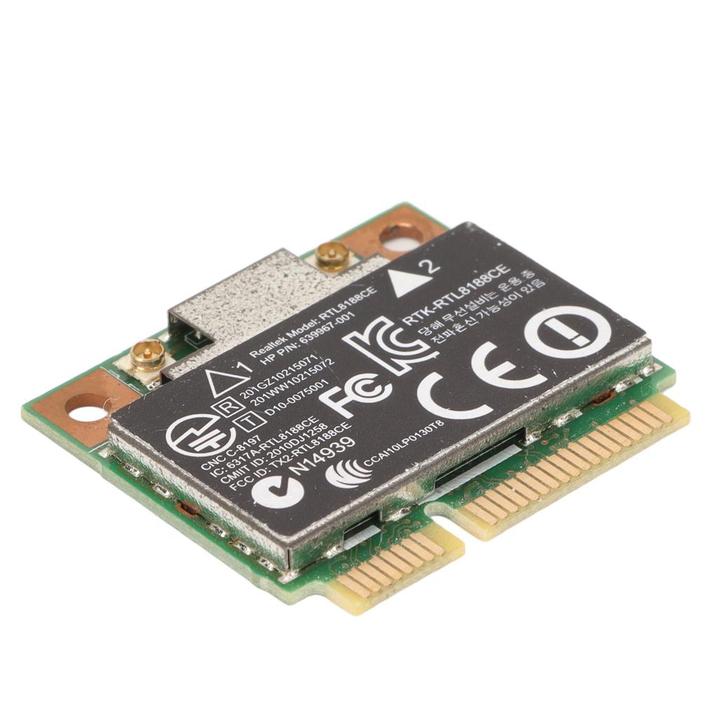 PCI E WiFi Card 150Mbps Support 802.11 BGN Mini PCI E RTL8188CE WiFi Card for Laptop Desktop