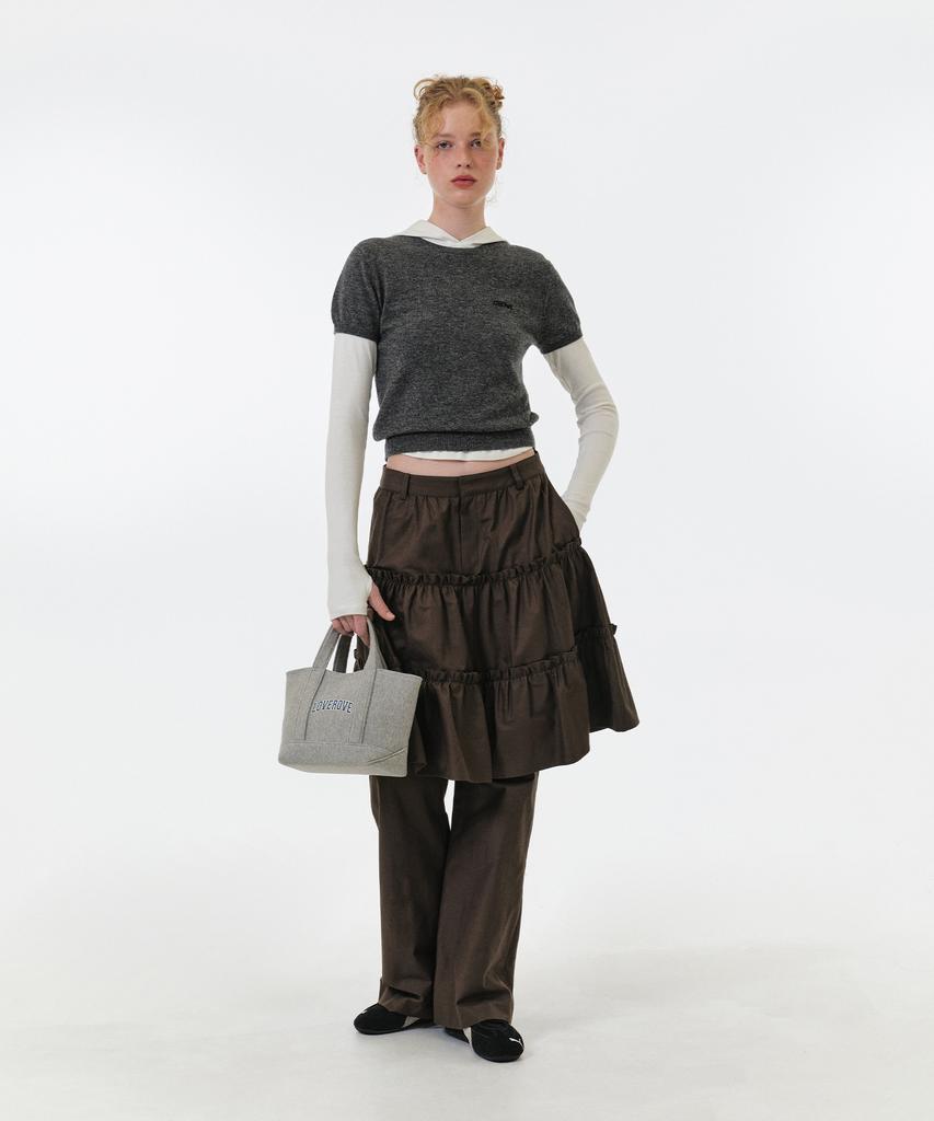 Grove Maren Skirt Pants (Khaki)