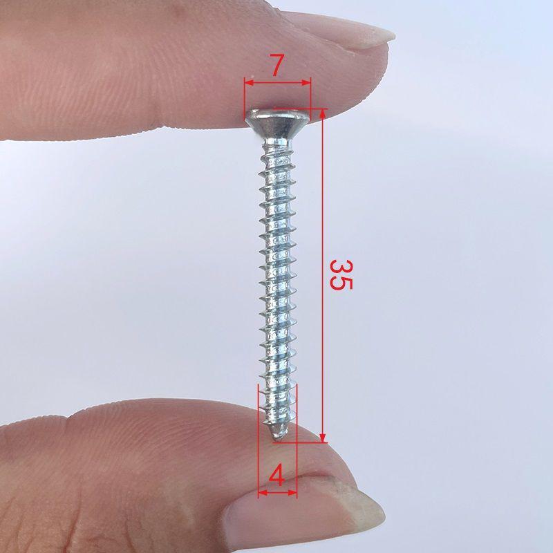 High-Strength Phillips 1022A Self-Tapping Wood Screws, Blue-White Zinc, M4/M5 for Curtain Installation and Woodworking.