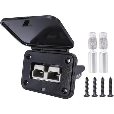 120 Amp for Anderson Plug, for Anderson Plug, Flush-Mounted Mounting Frame With Cover With Bracket For Anderson Socket For Car, Motorhome, Caravan