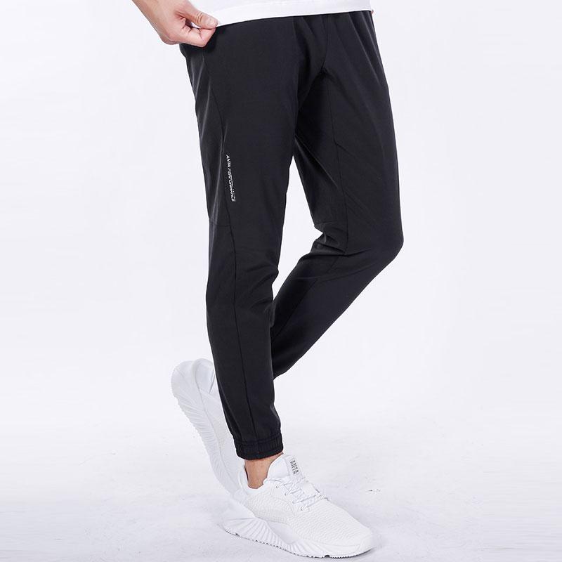 Anta Spring/Summer 2022 Solid Loose Casual Running Pants Men Bottoms Black 952227512-2