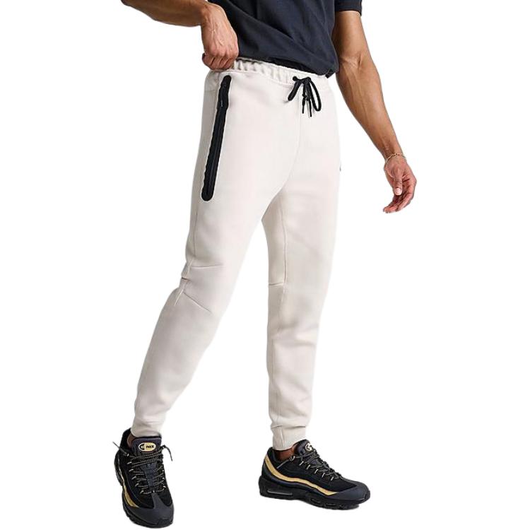 Nike Sportswear Solid Color Drawstring Casual Jogger Pants Men Bottoms Brown FZ4710-104