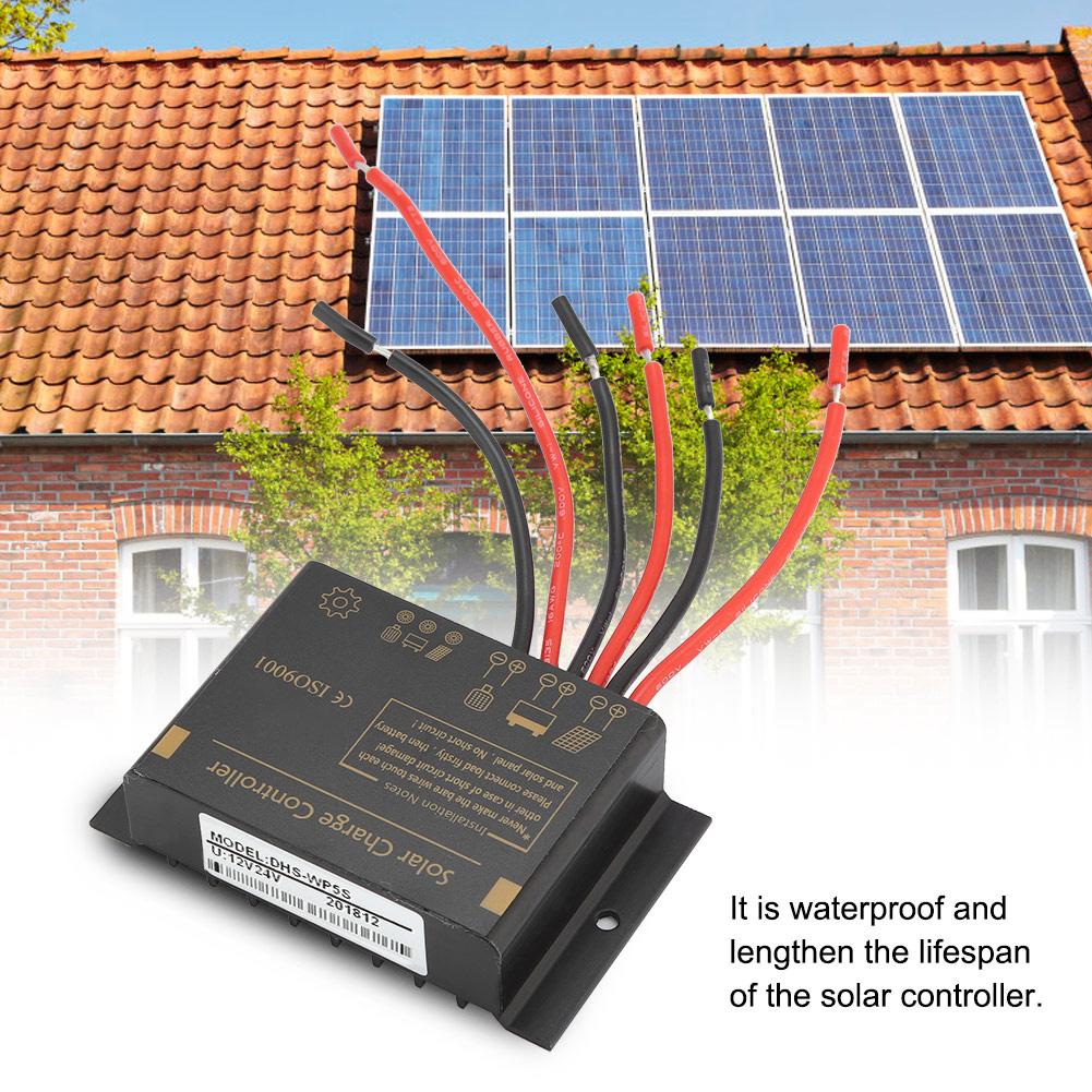 Waterproof Durable Solar Charge Controller Safe Protection for Street Lamp System 12V 24V