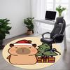 1PC Christmas Bear Chair Carpet for Office Non-Slip, Lightweight, Machine Washable Rug for Office, Sleeping, Room - Holiday Decoryy251009139