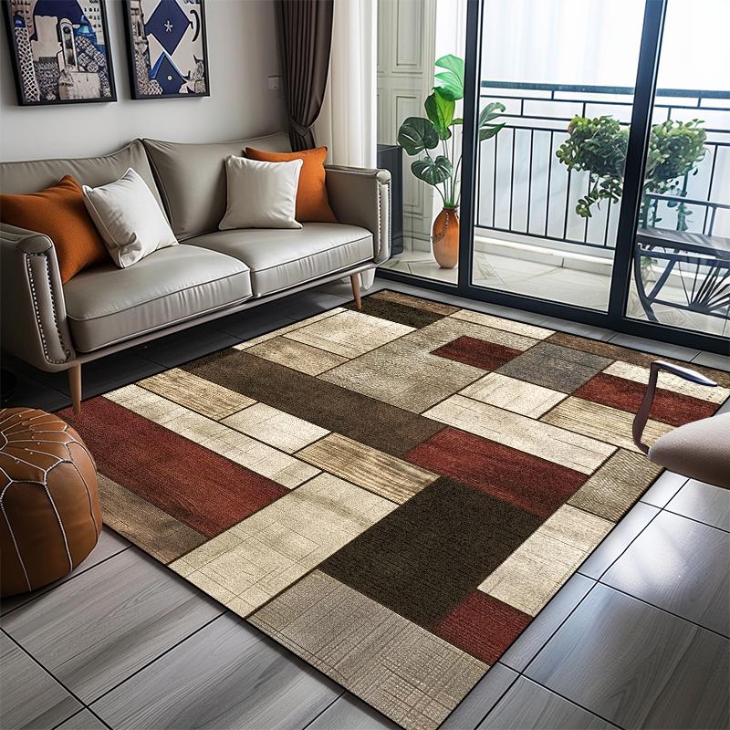 Modern Geometric Carpet Living Room Abstract Decoration Home Sofa Washable Big Size Rugs Bedroom Cloakroom Non-slip Floor Mats