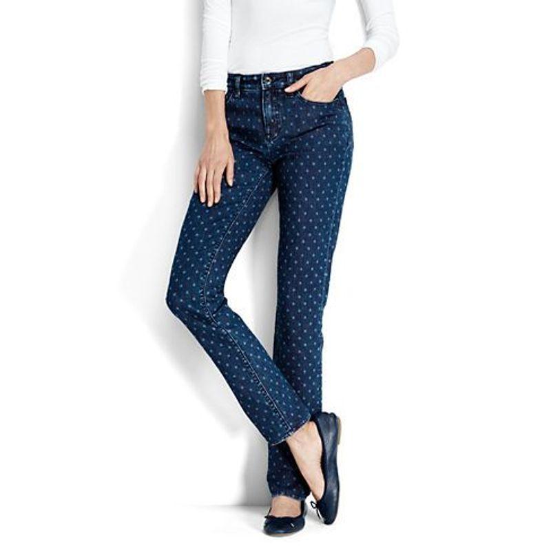 

Sunshine House Autumn and Winter New Arrival Export European and American plus Fat plus Size Printed Pattern Women s Clothing Slimming Jeans Pants Blue 22W: Waist 112