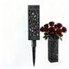 2PCS Cemetery Vase Plastic Cemetery Vase Decorations Gravestone Grave Yard Ground Outdoor Flower Marker Home Decorations