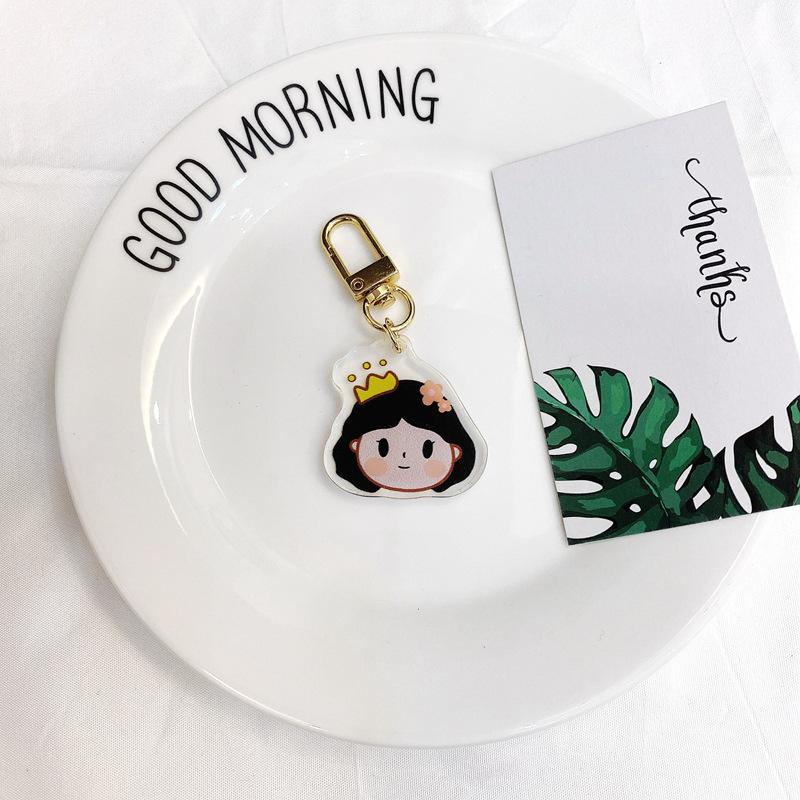 Acrylic Keychain Transparent Animation Keychain Animation Character Show Cartoon Peripheral Key Chain Ring single pack