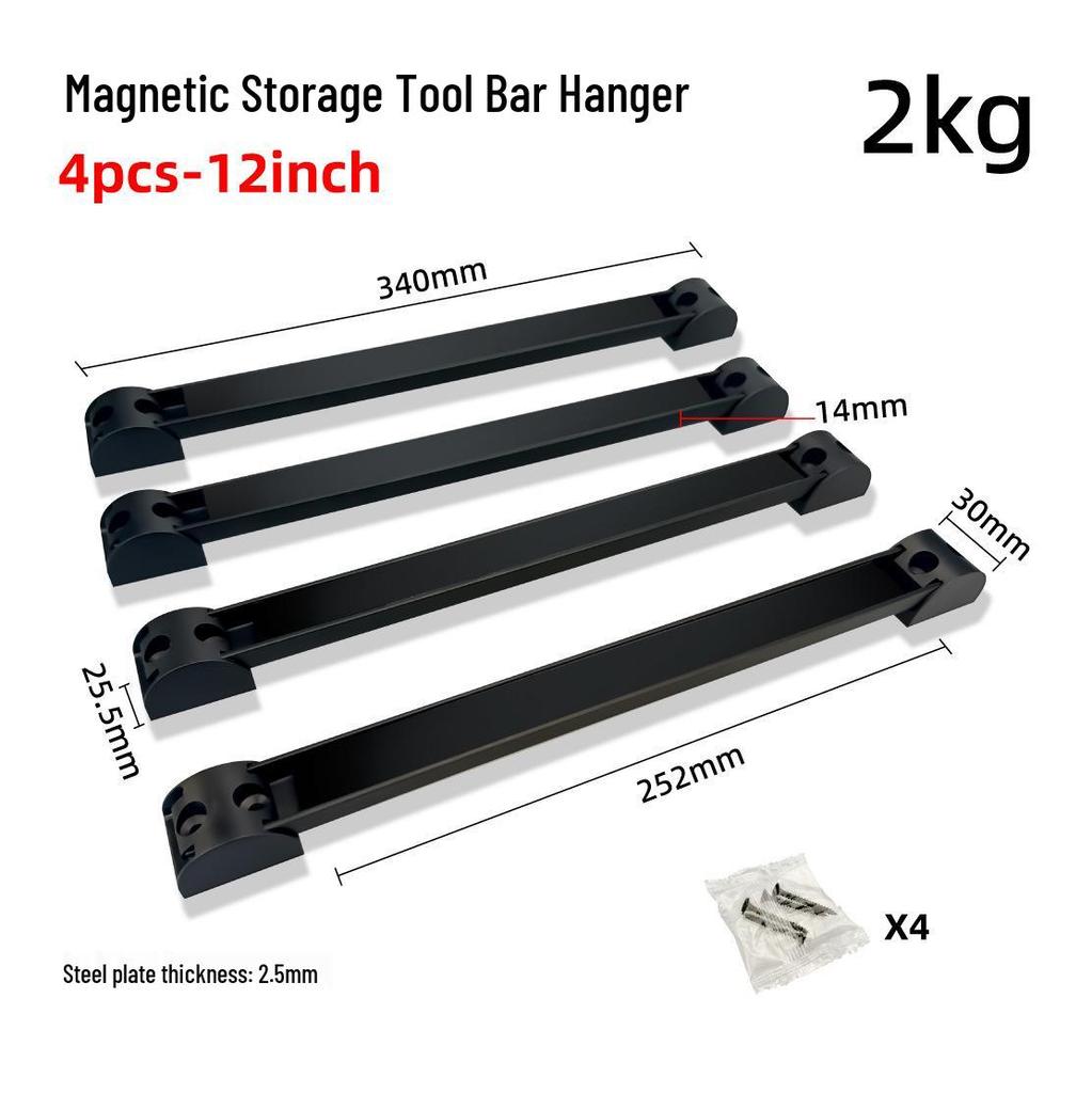 Magnetic Pickup Tool Set: Socket Holder, Bowl, and Double-Sided Suction Mat - Black & Red.