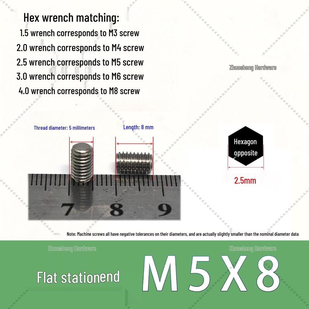 Stainless Steel Faucet Handle with M5 Hex Socket Screw for Kitchen/Bathroom Washbasin – Hot/Cold Water Accessory