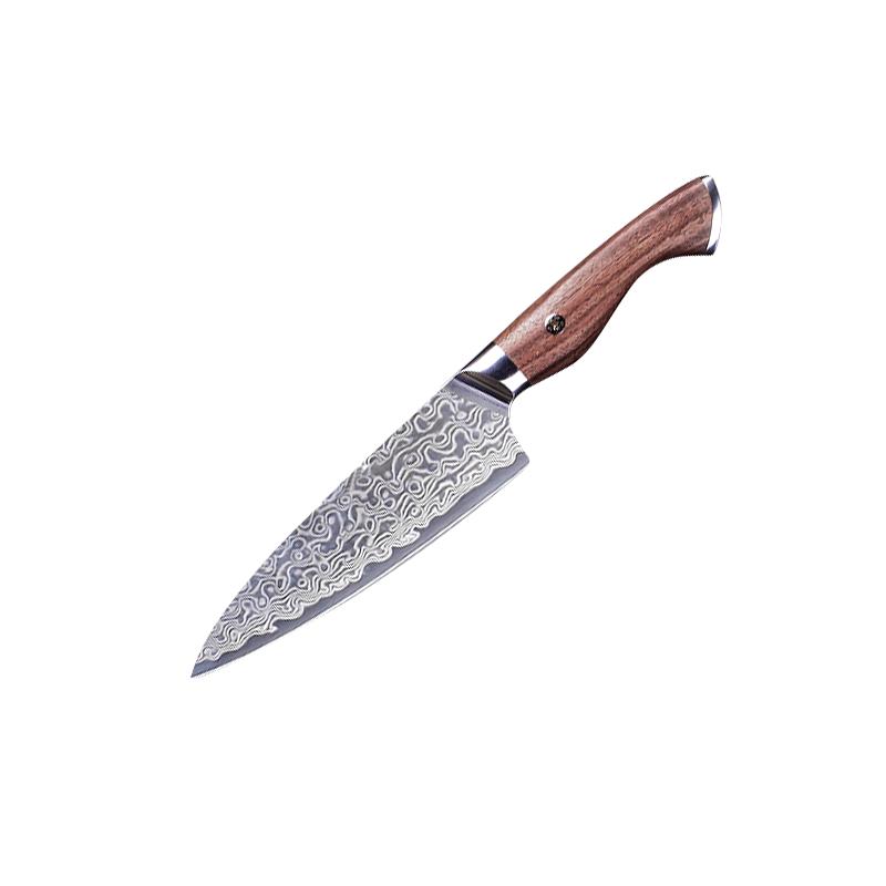 3.5 Inch Paring Knife 67-layers Damascus VG-10 Steel Blade Barbecue Peeling Fruit Kitchen Knives Rosewood Handle Cooking Tools