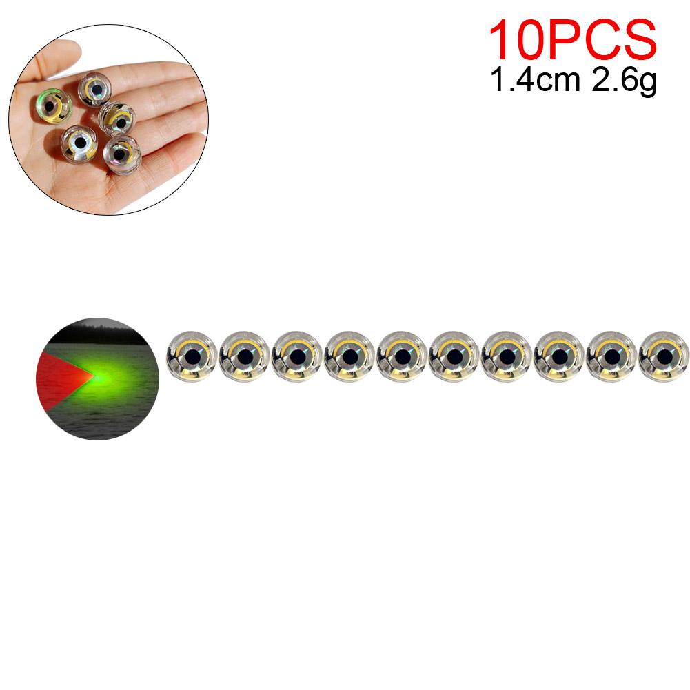 10-200pcs Mini Fishing Lure Light LED Deep Drop Underwater Eye Shape Squid Fish Bait Luminous Lure for Attracting Fish