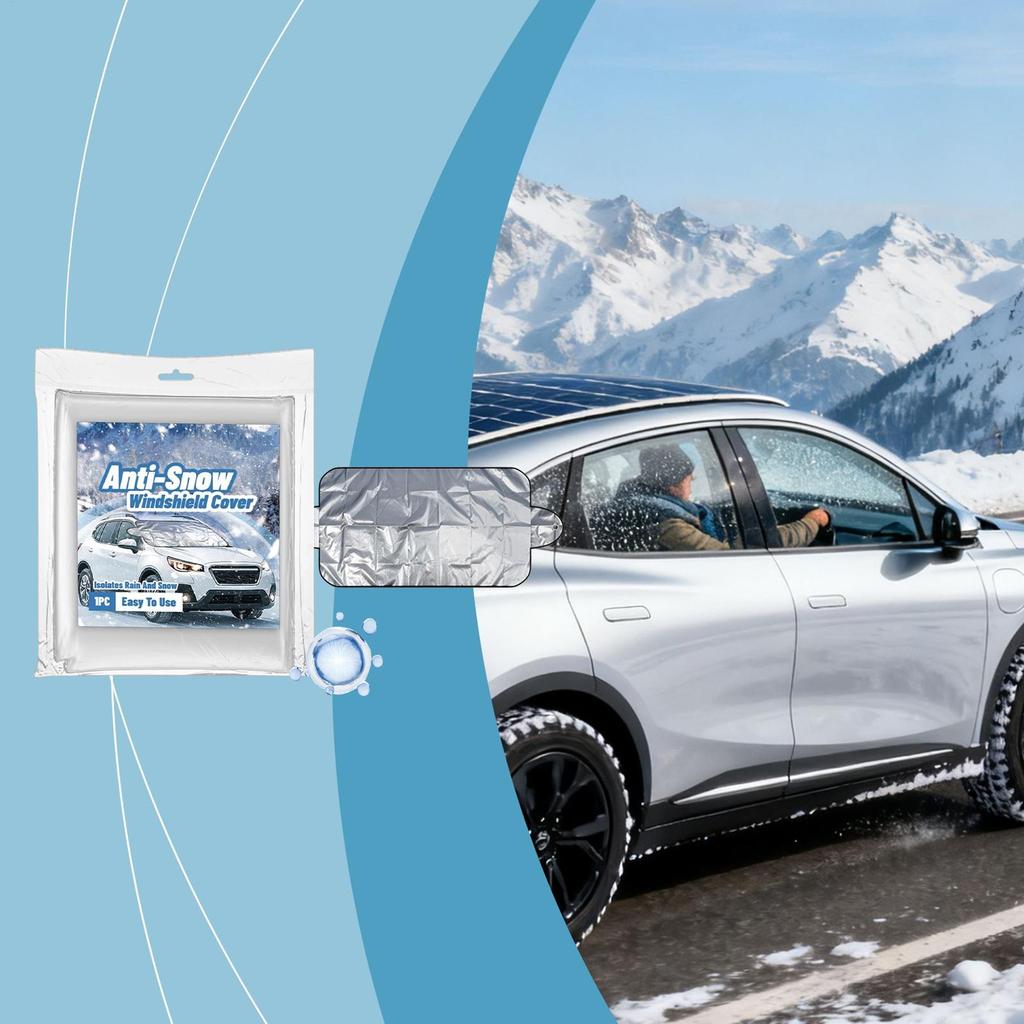 Windshield Snow Cover Thickened Dustproof Windproof Auto Supplies Windshield Snow And Ice Cover For SUVs All-Weather Outdoor
