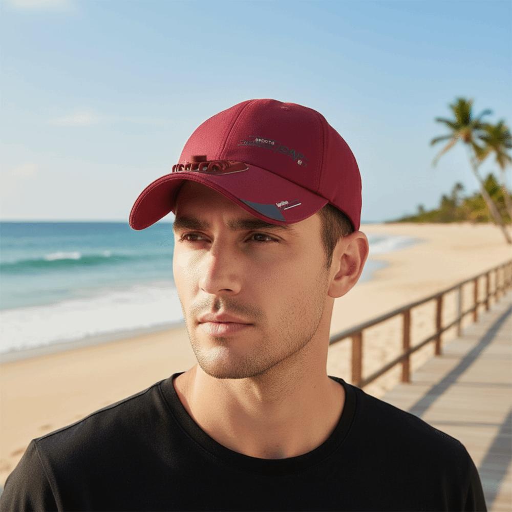 Long-lasting Baseball Cap with Fan Portable Anti-collapse Cooling Peaked Cap Sport