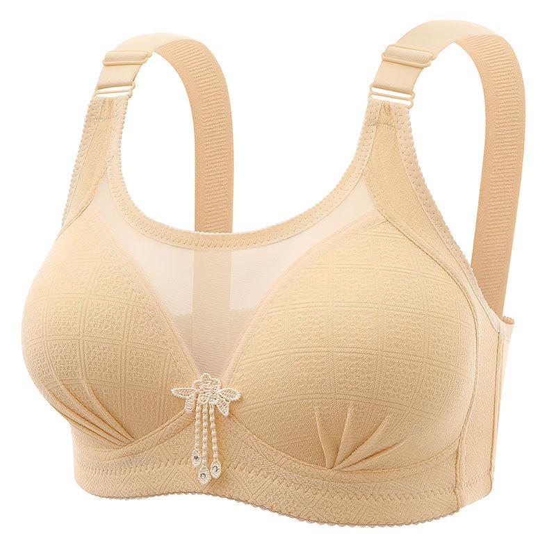 

Large Size Strapless Bra with No Steel Ring, Thin and Breathable Design, Gathered To Enhance the Small and Beautiful Back. Four Row Buckle Bra 44/100 жовтий