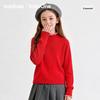 BalaOne Girls' Color-Block Mock Neck Sweater