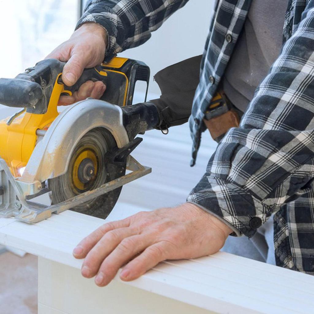 Miter Saw Dust Bag Saw Dust Collection Portable Lightweight Black Small Outlet Accessories For Miter Saw 255 Model Dust pouch