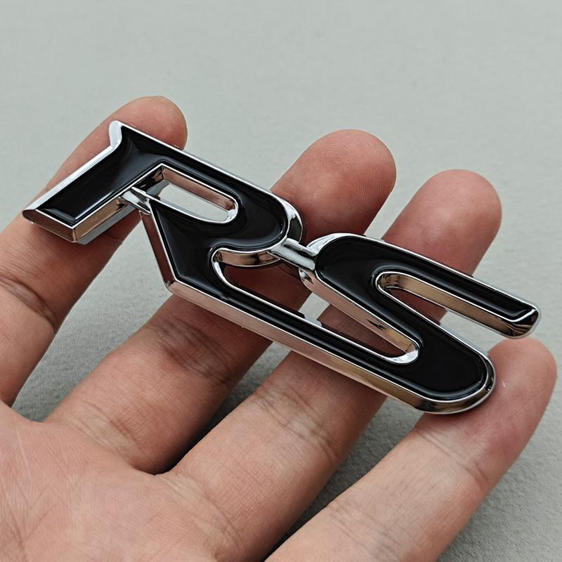 3D ABS Car Sticker Logo RS Letters Rear Trunk Emblem Badge For Chevrolet Road Sport Cruze Camaro Trax Blazer Malibu Accessories