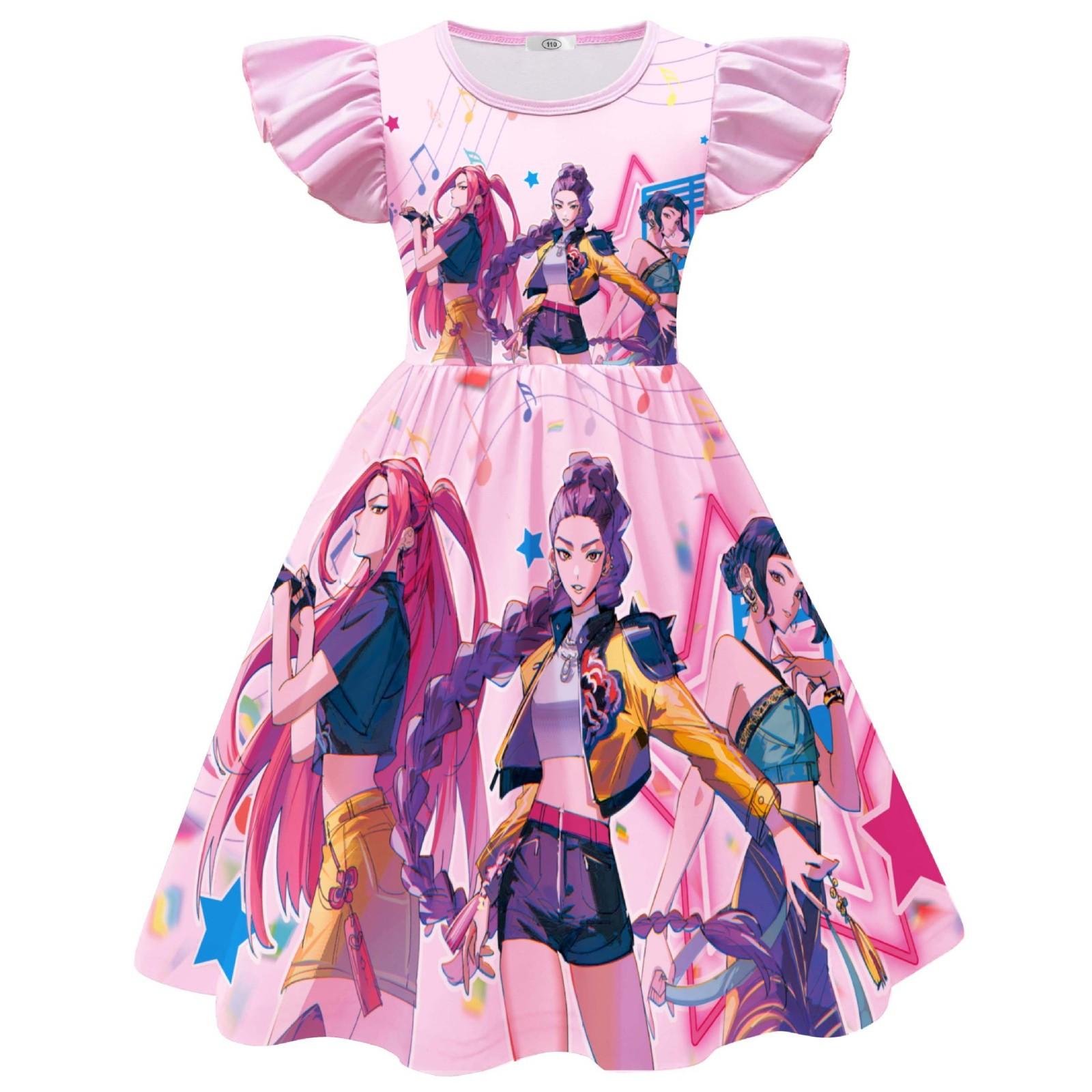 

Детское платье Платье для ролевых игр Платье А-силуэта для девочек Платье для вечеринки 150 розовый