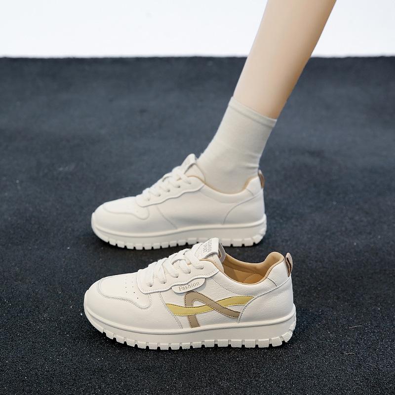 

Little white shoes women s 2025 non-slip lightweight versatile leather board shoes soft sole fashion Internet celebrity super fire lightweight casu 40 жёлтый