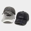 Embroidered Vintage Cotton Baseball Cap With Adjustable Fit For Casual Outdoor Wear