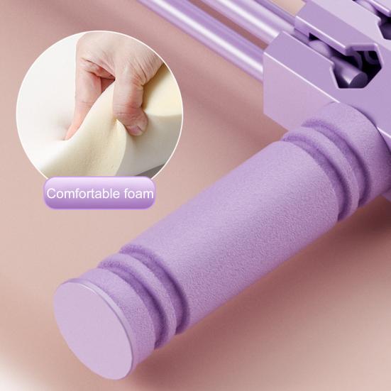 6-Rörs Pedal Ankeldragare Motståndsband med Handtag Elastisk Yoga Sit-up Dragrep Män Kvinnor Pedal Spännare Träningsredskap