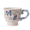 Kubek ceramiczny premium z motywem motyla, kubek do kawy w stylu ins, kubek do picia, kubek biurowy, domowy, prezent, kubek do mleka