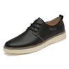 FashionLuxury Men Casual Shoes Fashion Simple Designer Men Shoes Genuine Leather Leisure Walk Oxfords Male Lace-up Comfortable Flats