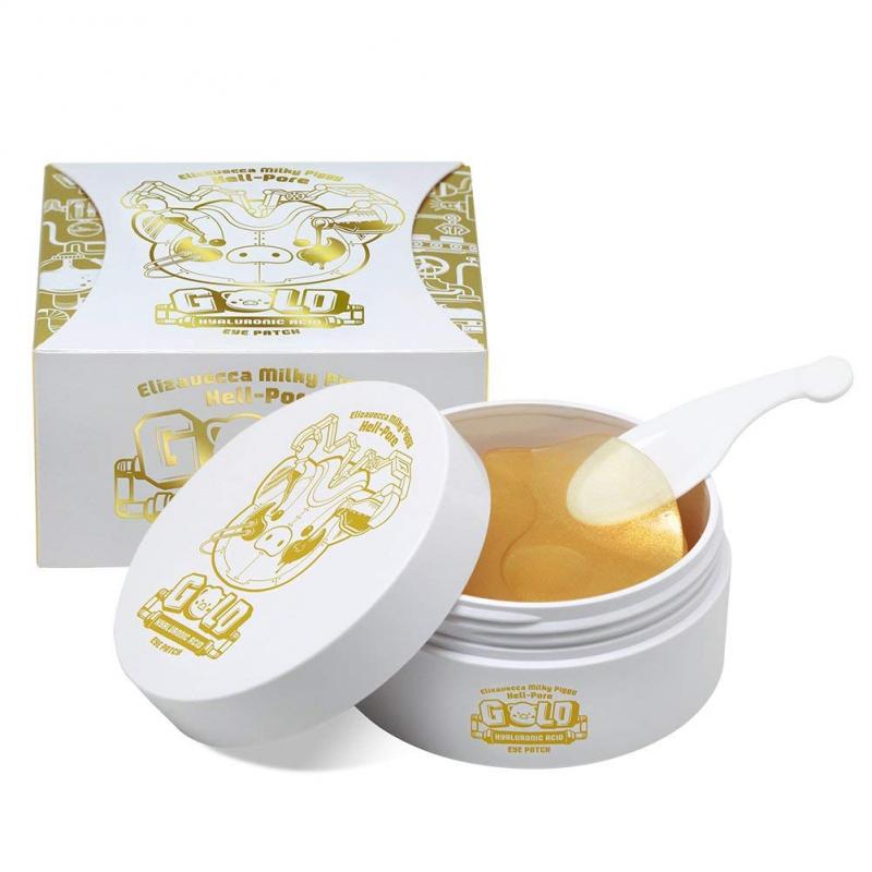 Elizavecca Milky Piggy Hell-pore Gold Hyaluronsäure Augenpatch, Feuchtigkeitsspendend, K-Beauty, Koreanische Kosmetik, Probe
