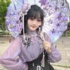 Chinese Bun Cover with Cotton Filling for Chinese Lolita Halloween Cosplay [kuroobaa] Style, (Light Purple)