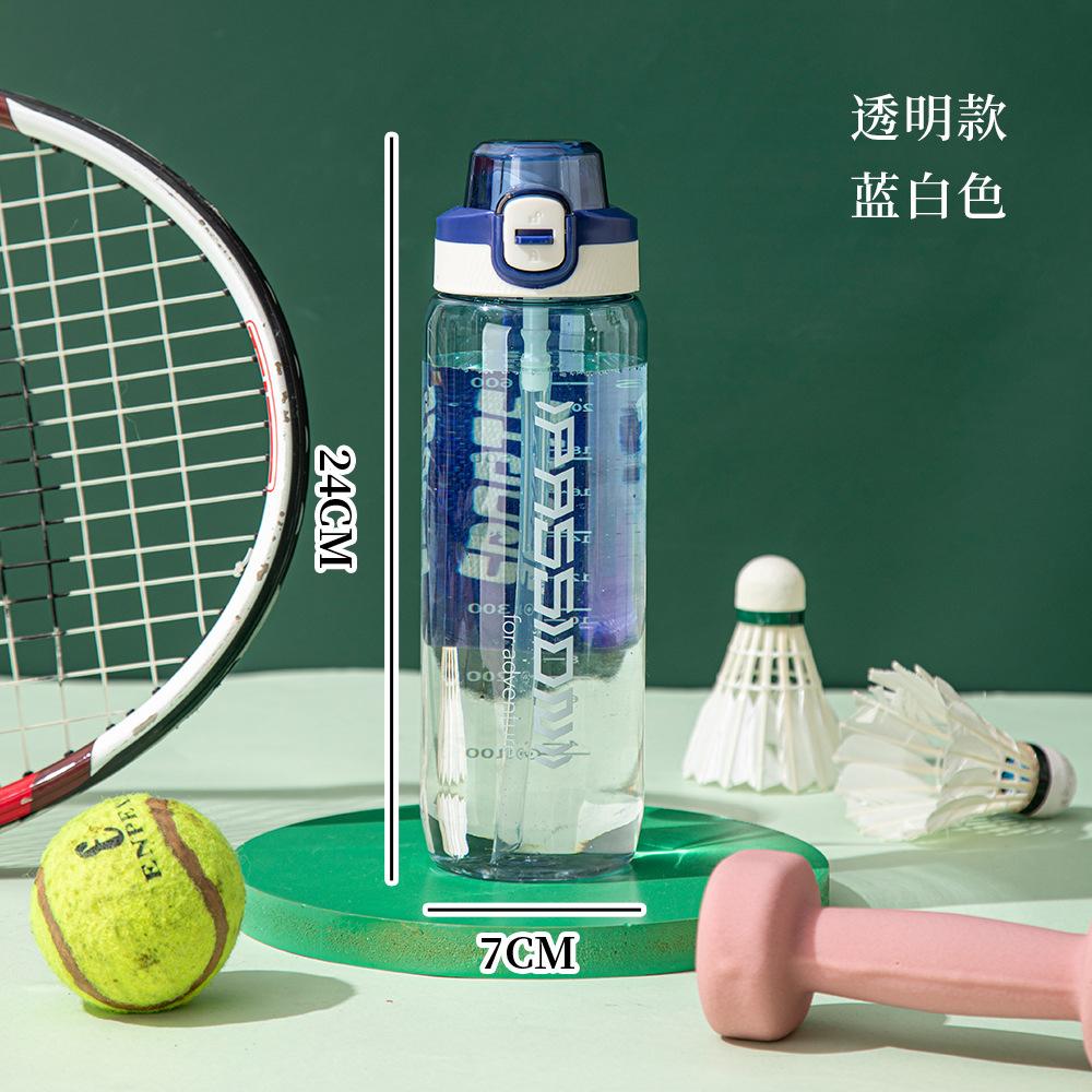 Water bottle high value matte gradual change color plastic cup outdoor large capacity sports water cup flip straw fitness water cup wholesale