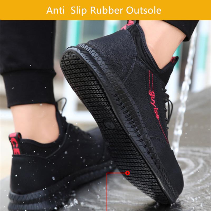 Waterproof Work Shoes Lightweight Safety Shoes Security Shoes for Men Anti Puncture Anti-slip Work Shoes Work Protection Shoes