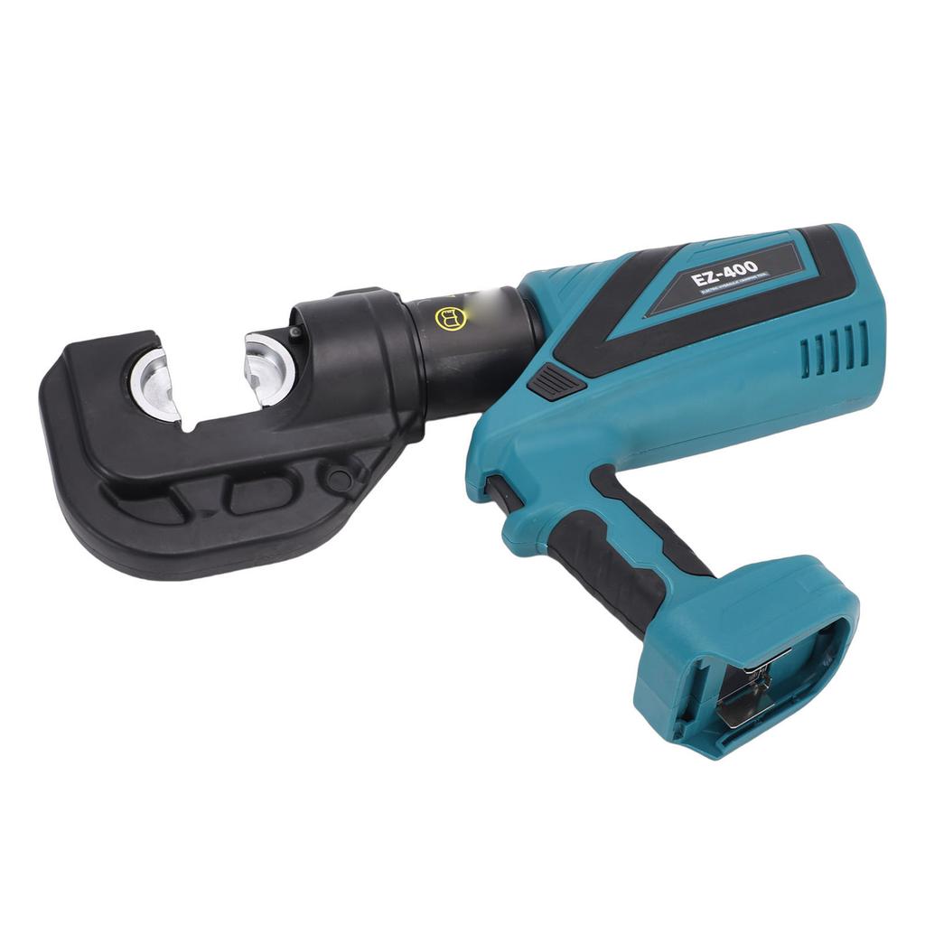Electric Hydraulic Crimping Tool, 120KN Silicone Handle, 360 Rotating Head for Copper Aluminum Cable, Crimping Pliers with Industrial Display and Two