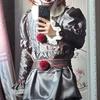 Pennywise Cosplay Kostüm Erwachsene/Kinder Clown Revival COS Terror Horro Bekleidungsset für Halloween Karneval Maskerade(130CM-XXXL))