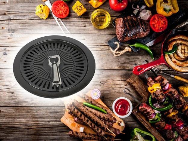 Nakładka Grillowa Do Kuchenki Turystycznej Trwała Powłoka 32Cm Jakość