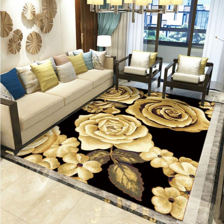 European Style Living Room Carpet Bedroom Bedside Carpet Dining Room Carpet Floor Mat Balcony Door Mat