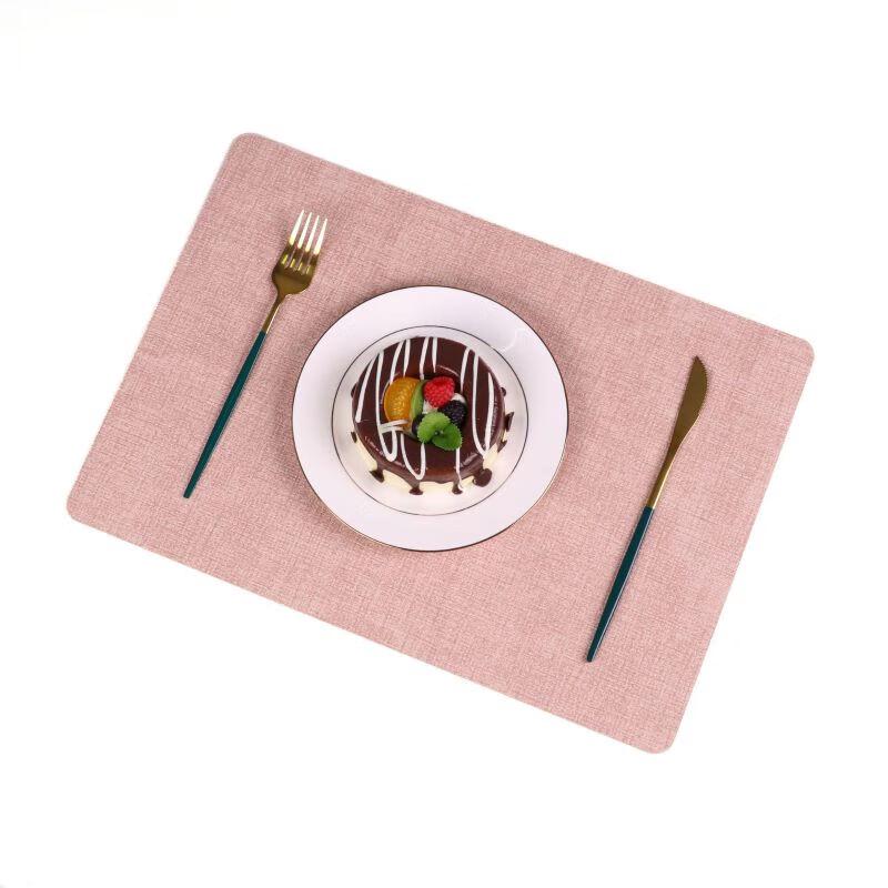 ZISIZ Quadratische Leder-Platzsets (5er-Set)