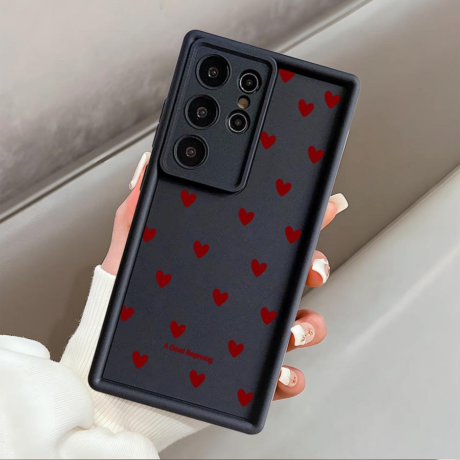 Fashion Love Heart Case for Samsung Galaxy S26 Ultra S21 S25 Edge S24 Plus S20FE S23 FE S22 S24Ultra S25 Phone Cover