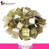260 Stück 1 cm Transparente Eisjade Mosaik Glasperlen für DIY Kerzenhalter Basteln