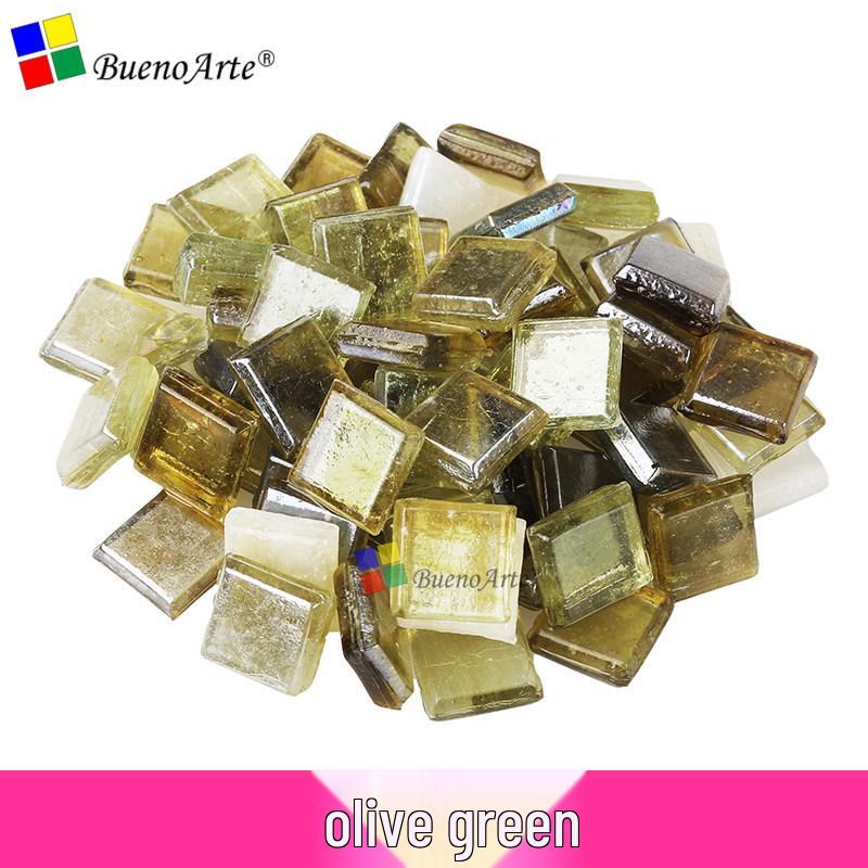 260 Stück 1 cm Transparente Eisjade Mosaik Glasperlen für DIY Kerzenhalter Basteln